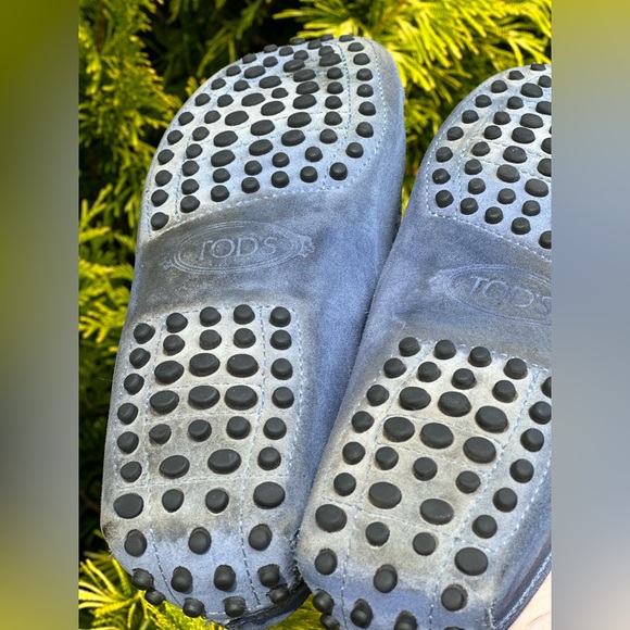 Tod's Blue Suede Gommino driving Loafers - Picture 9 of 14